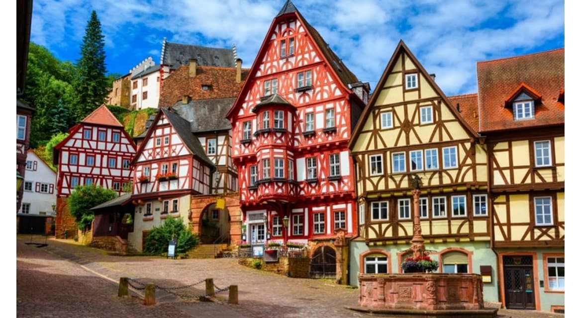 Calle tradicional en Alemania